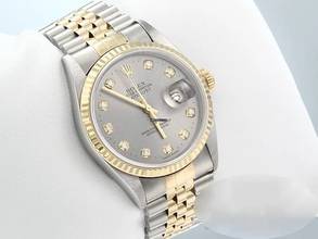 Thumbnail von Rolex Datejust 36 36mm 16233 2004 Diamanten Stahl Gelbgold 750 Automatik Gold