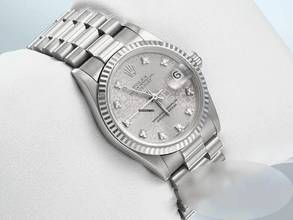 Thumbnail von Rolex Datejust 31 Medium Datejust 31mm Weissgold 750 Diamanten Automatik 18kt White Gold Damen Herren President-band Chronometer Oyster