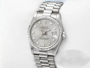 Thumbnail von Rolex Datejust 31 Medium Datejust 31mm Weissgold 750 Diamanten Automatik 18kt White Gold Damen Herren President-band Chronometer Oyster
