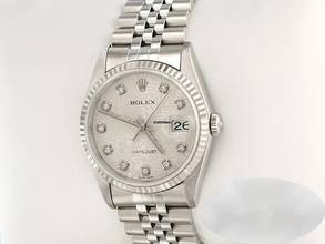Thumbnail von Rolex Datejust 36 36mm 16234 2001 Stahl Weissgold 750 Diamanten Gold Damen Stainless Steel 18kt White Gold Jubilé-band Chronometer Oyster
