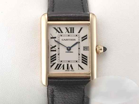  Cartier Tank Louis Cartier Großes Modell Gelbgold 750 2013 W1529756 Gold Damen Herren 18kt Yellow Gold 