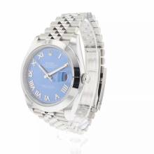 Thumbnail von Rolex Datejust 41 Steel Jubilee Azzurro Blue Roman Dial 99,9% NEW