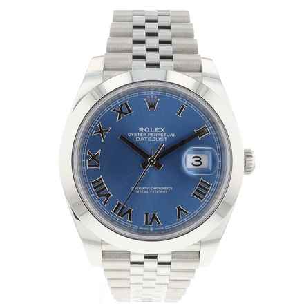  Rolex Datejust 41 Steel Jubilee Azzurro Blue Roman Dial 99,9% NEW 
