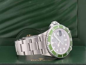 Thumbnail von Rolex Submariner Date 16610lv Kermit Full Set 2005 Ita