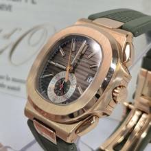 Thumbnail von Patek Philippe Nautilus Flyback Chronograph Ouro Rosé 40.5mm Automático Completo