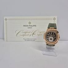 Thumbnail von Patek Philippe Nautilus Flyback Chronograph Ouro Rosé 40.5mm Automático Completo