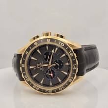 Thumbnail von Omega Seamaster Aqua Terra Chronograph GMT Ouro Rosé 44mm Automático Completo