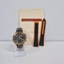 Thumbnail von Omega Seamaster Aqua Terra Chronograph GMT Ouro Rosé 44mm Automático Completo