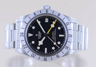 Thumbnail von Tudor Black Bay Pro GMT black Top Date B+P Diver Stahlband NOS