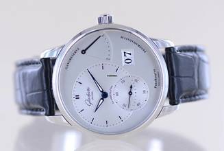 Thumbnail von Glashütte Original PanoReserve 40mm Gangreserve Datum Cal 65 silver Dial B+P