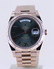 Thumbnail von Rolex Day-Date 40 40mm 18K Roségold Olive green Dial Presidentband Klassiker Fluted B+P