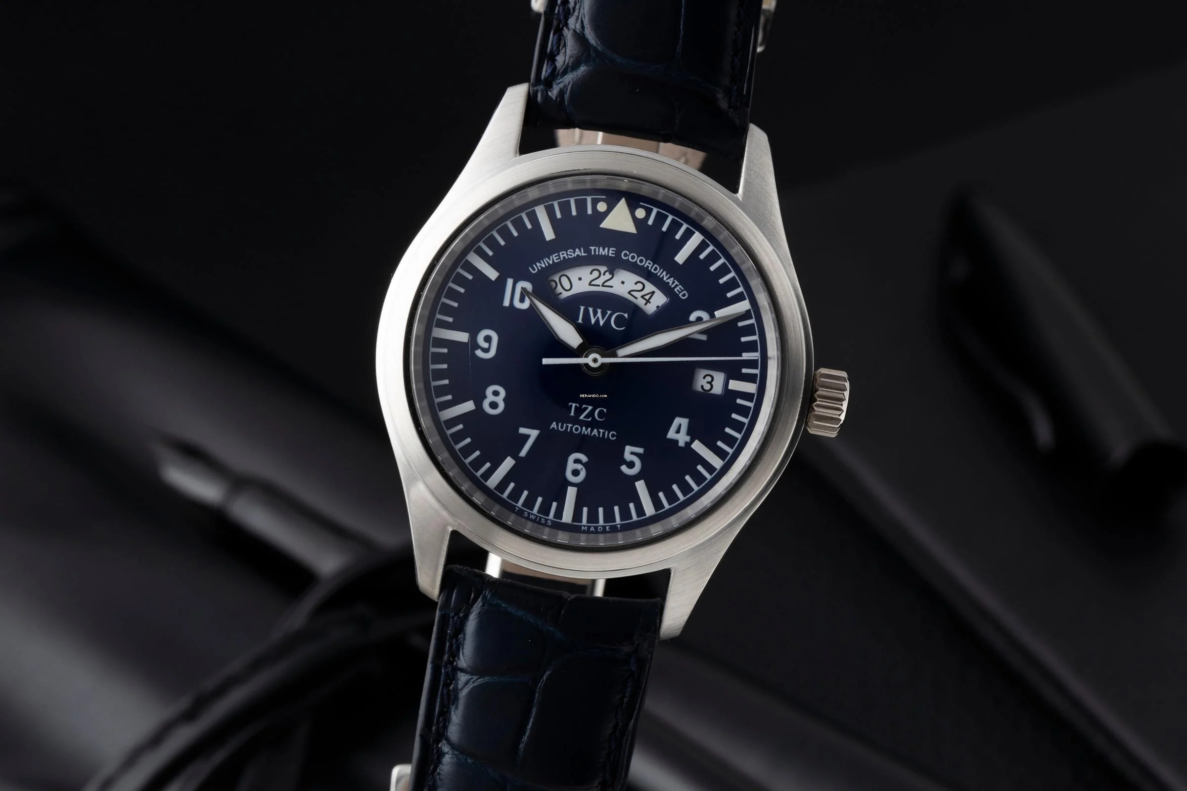  IWC Fliegeruhr Spitfire UTC Platin Automatik Herrenuhr Ref. IW325103 