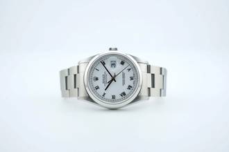 Thumbnail von Rolex Datejust 36 36mm - CPO - White Roman Dial 16200 1997
