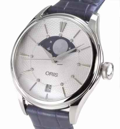  Oris Artelier Date 763 7723 4051-07 5 18 Date 01 Grande Lune 36 mm Ø Automatic Mond 