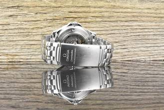 Thumbnail von Omega Seamaster Diver 300 M GMT Co Axial Blue Wave Dial 2535.80 B&P