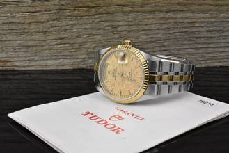 Thumbnail von Tudor Prince Date Day 76213 Automatik Stahl / Gold - Linen Dial - Zertifikat