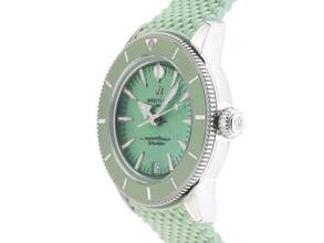 Thumbnail von Breitling Superocean Heritage Ref.A10390361L1S1 2026 Full Set Ungetragen Superocean Heritage Automatic 36 Green Dial Kautschuk Faltschließe