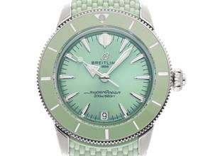 Thumbnail von Breitling Superocean Heritage Ref.A10390361L1S1 2026 Full Set Ungetragen Superocean Heritage Automatic 36 Green Dial Kautschuk Faltschließe
