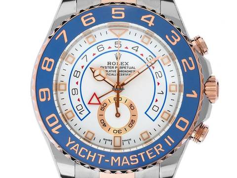  Rolex Yacht-Master II Ref.116681 2023 Full Set Ungetragen Vintage Yacht-Master II 