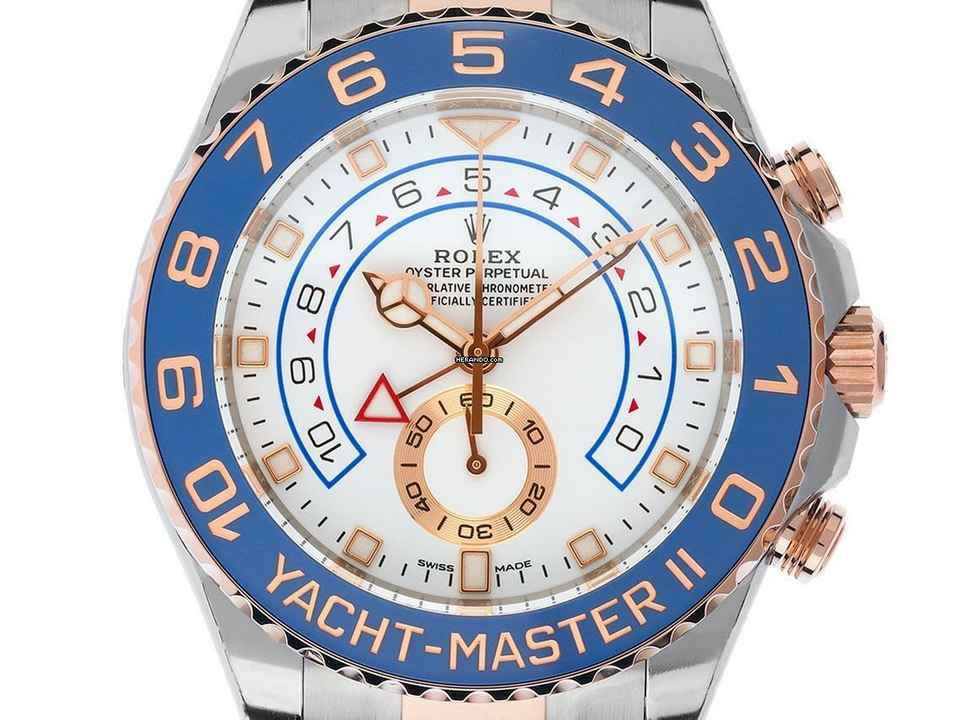  Rolex Yacht-Master II Ref.116681 2023 Full Set Ungetragen Vintage Yacht-Master II 