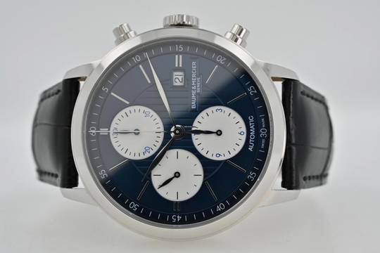  Baume & Mercier Classima Chronograph Limited Edition Blue Dial M0A10373 