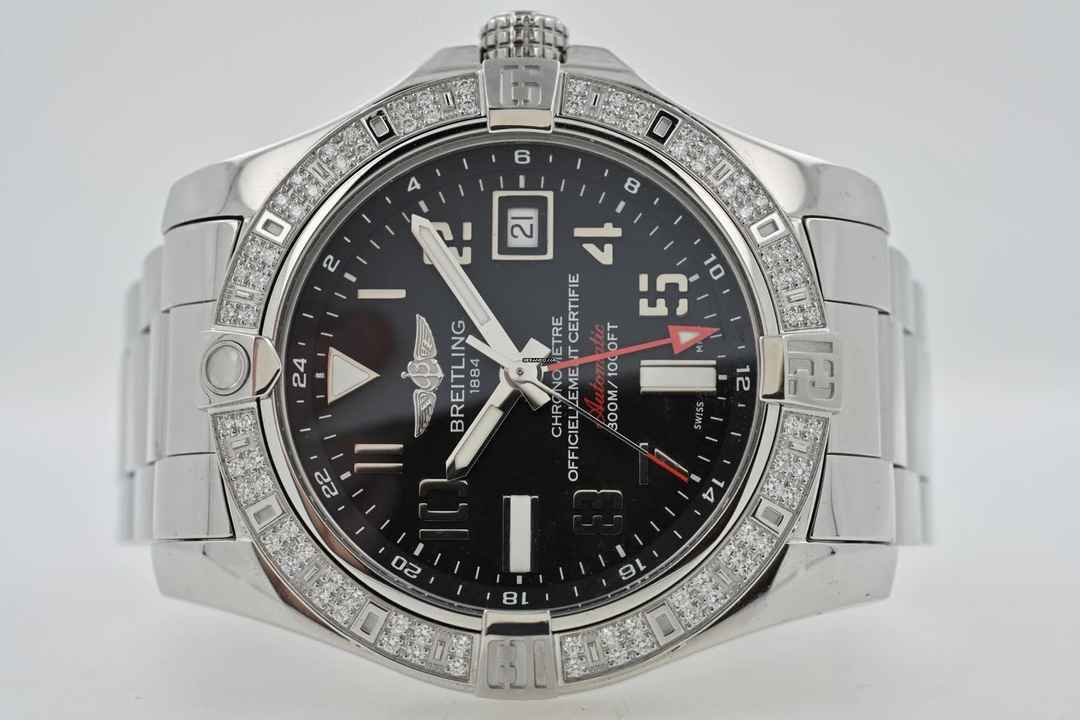  Breitling Avenger II GMT A3239053 Diamond Bezel 