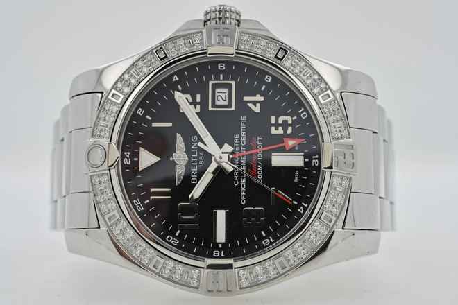  Breitling Avenger II GMT A3239053 Diamond Bezel 