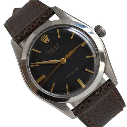 Rolex Oyster Perpetual 6082 black glossy dial 1950 