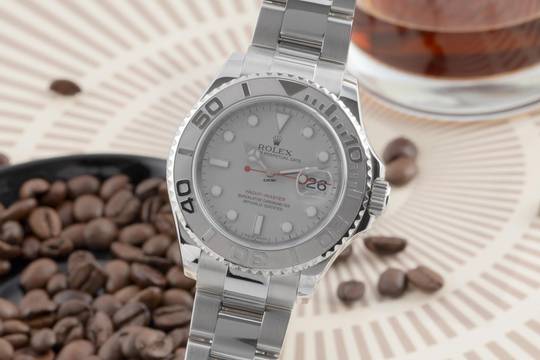  Rolex Yacht-Master 40 Oyster Stahl Platin Automatik Herren Ref. 16622 V-Serie 