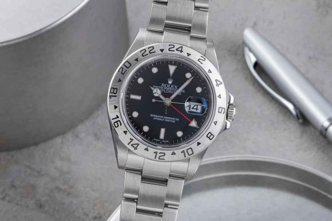  Rolex Explorer II Automatik Edelstahl Datum Herrenuhr Ref. 16570 T D-Serie 