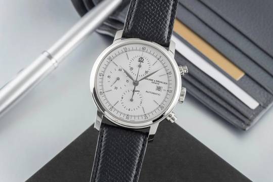  Baume & Mercier Classima Chronograph Stahl Automatik Ref. M0A68541 65533 B&P 