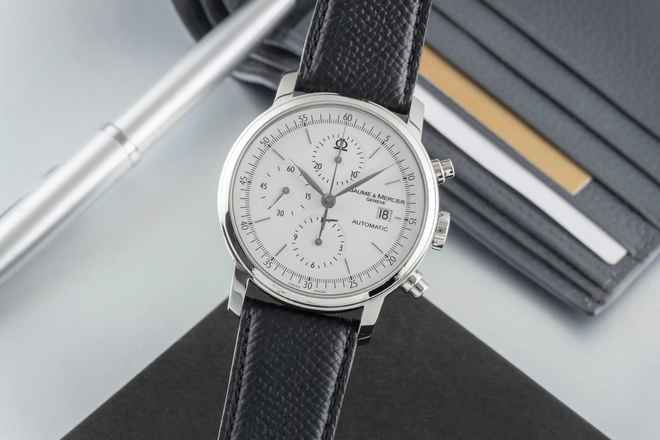  Baume & Mercier Classima Chronograph Stahl Automatik Ref. M0A68541 65533 B&P 