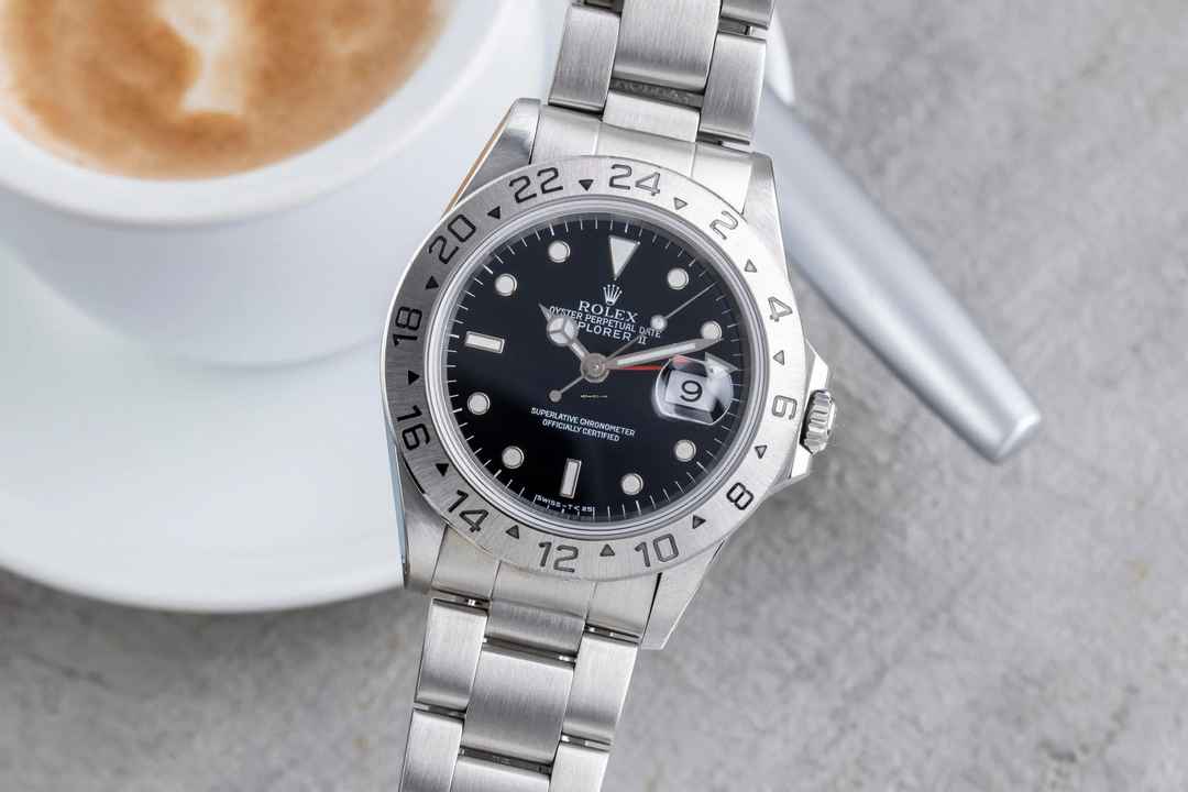  Rolex Explorer II Black Dial Edelstahl Automatik Herrenuhr Ref. 16570 W-Serie 