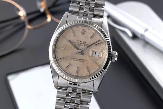  Rolex Datejust 36 Stahl / Weissgold Automatik Herrenuhr Ref. 16014 Klassiker 
