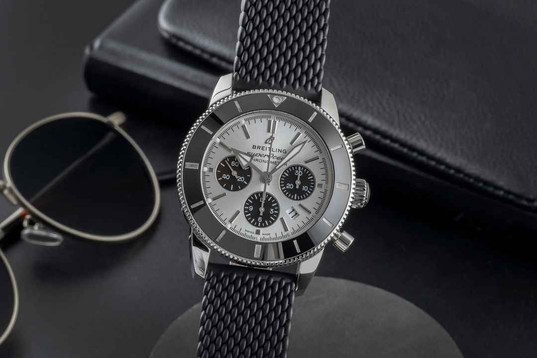  Breitling Superocean Heritage II Chronograph B01 Chronograph Stahl Ref AB0162 Box & Papiere 