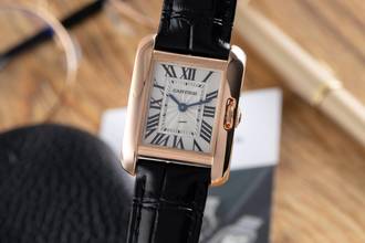 Thumbnail von Cartier Tank Anglaise 18k (0,750) Rotgold Quarz Damenuhr Ref. W5310027 Papiere
