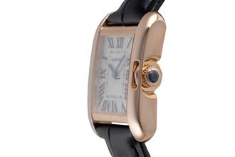 Thumbnail von Cartier Tank Anglaise 18k (0,750) Rotgold Quarz Damenuhr Ref. W5310027 Papiere