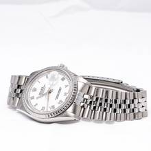 Thumbnail von Rolex Datejust 36 White – 16220 – like NEW – 11/1990 Full Set