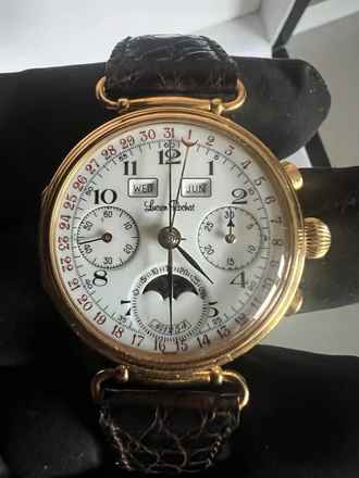  Lucien Rochat Triple Day-Date Moonphase Gold Valjoux 72 