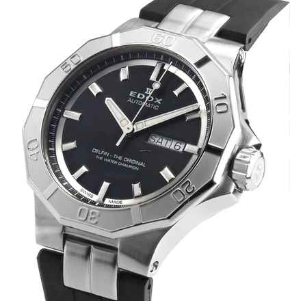  Edox Herren Uhr Automatik 88008 3CA NIN Swiss Made 44 mm Ø Delfin Neu 