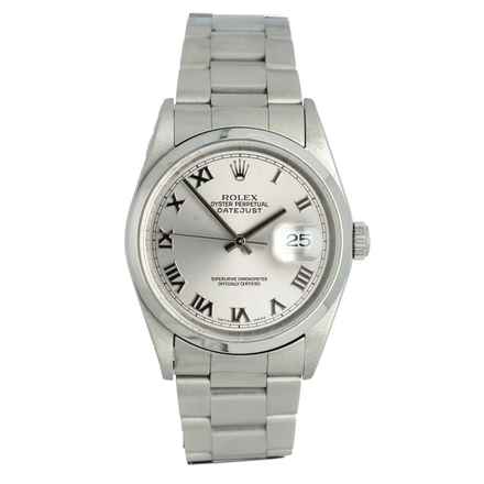  Rolex Datejust 36 Ref.16200 Oyster Silver Roman Dial 
