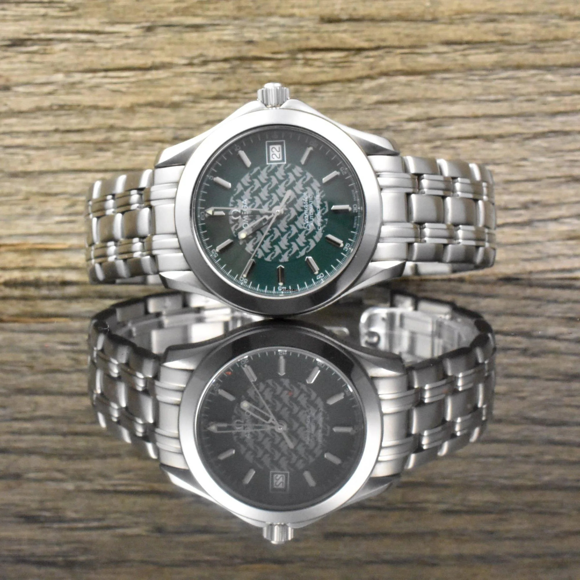  Omega Seamaster 120 M Jacques Mayol Limited Edition Green Dial unpoliert - Vintage 