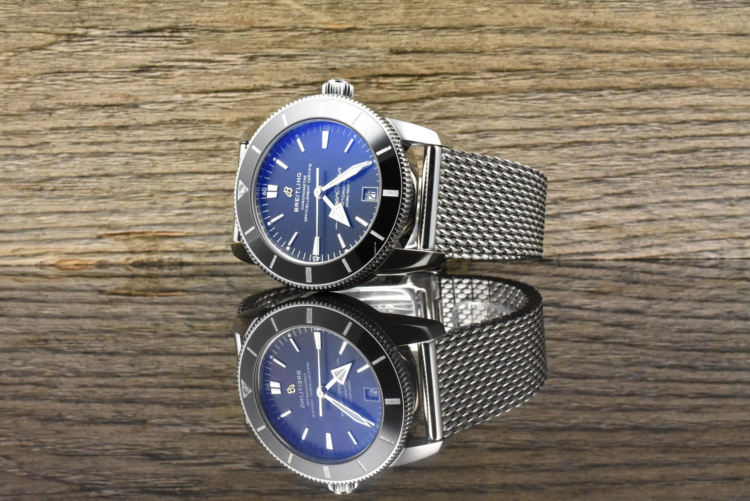 Breitling Superocean Heritage II 42 AB201012 Black Dial I Automatic I Milanese I Full Set