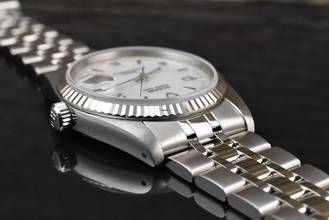 Thumbnail von Tudor Prince Date 74034 Mother-of-Pearl Dial - NOS - SERVICE - FULL SET 2005