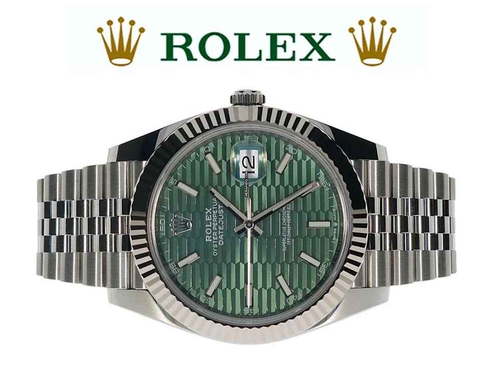  Rolex Datejust 41 Green Motif Dial - SEHR SELTEN - LIKE NEW 