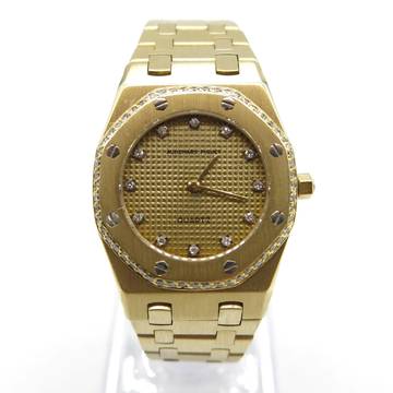 Audemars Piguet Royal Oak Lady Vollgold mit Brillanten Nur Uhr