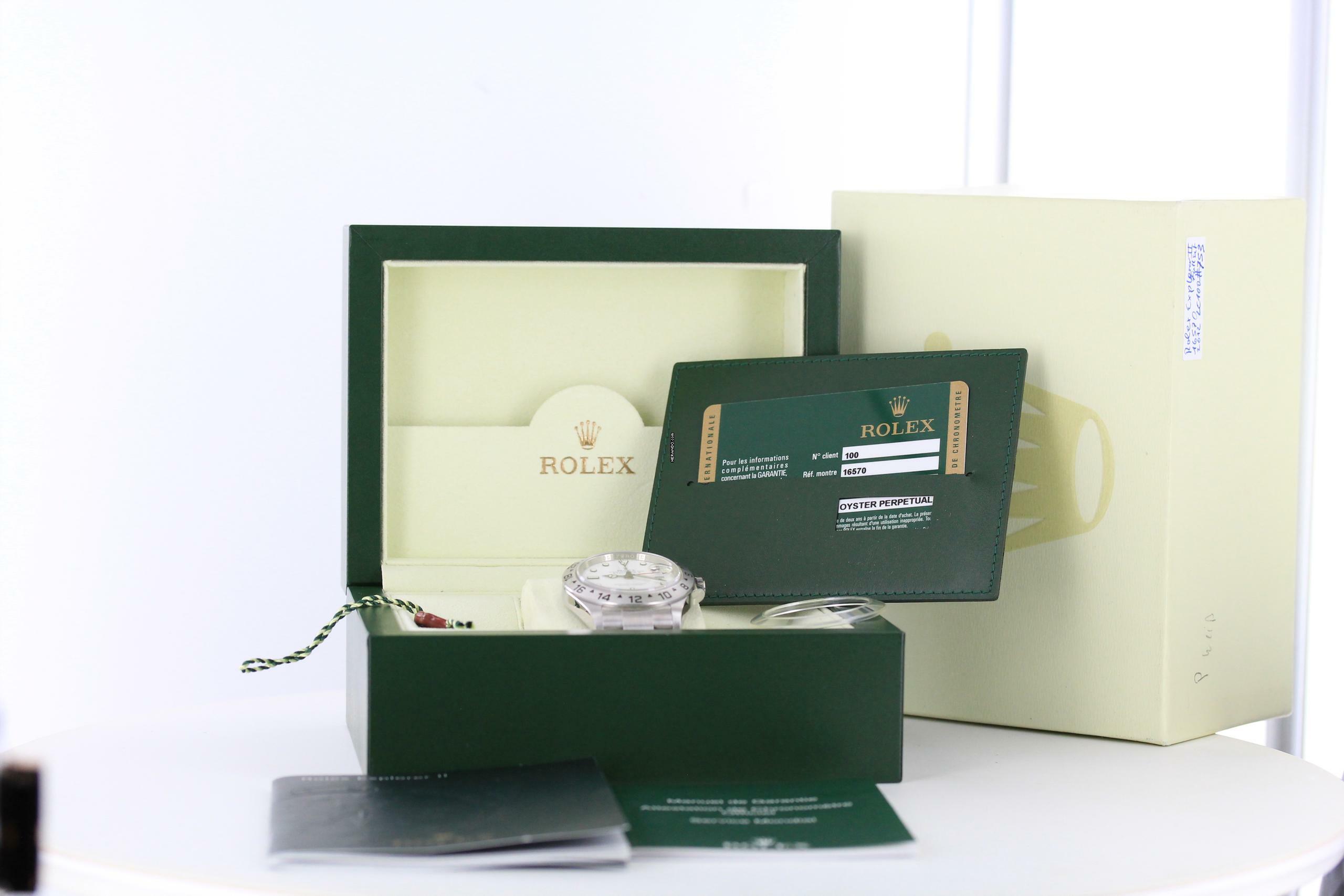 Thumbnail von Rolex Explorer II Full Set//2010//Ref.16570//LC100//#753