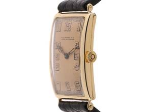 Thumbnail von Patek Philippe Vintage Rectangular Art Deco 1912 Full Set sehr gut Vintage Rectangular Art Deco 18kt Gelbgold