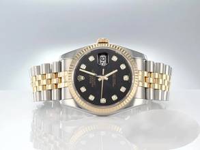 Thumbnail von Rolex Datejust 36 36mm 116233 Diamanten Stahl Gelbgold 750 Automatik Stainless Steel 18kt Yellow Gold Jubilé-band Chronometer Oyster Black Dial