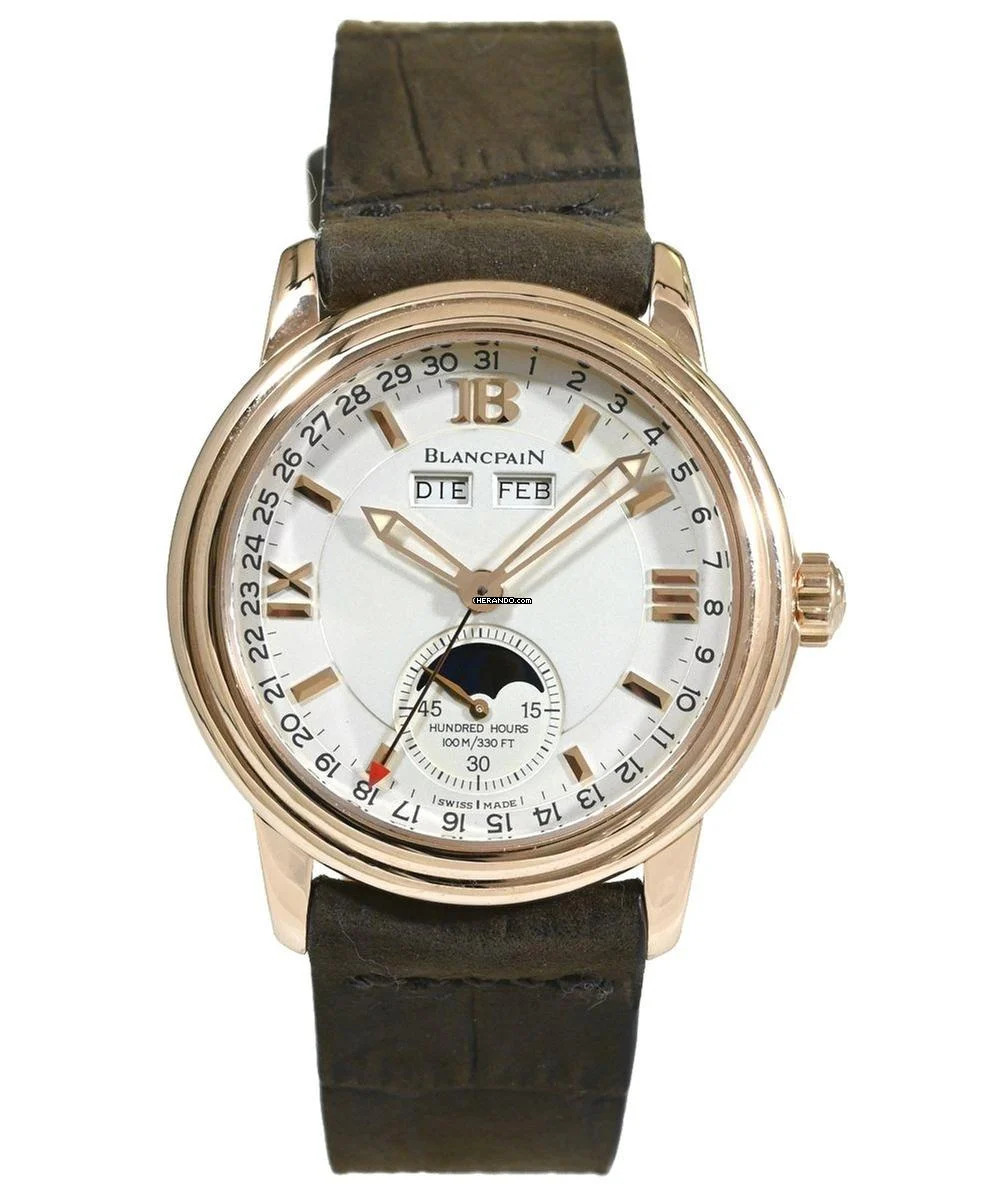  Blancpain Léman Moonphase Mondphase Limited Edition 250 Stk. 750er Gold (18ct) Ref. 3563-3642 